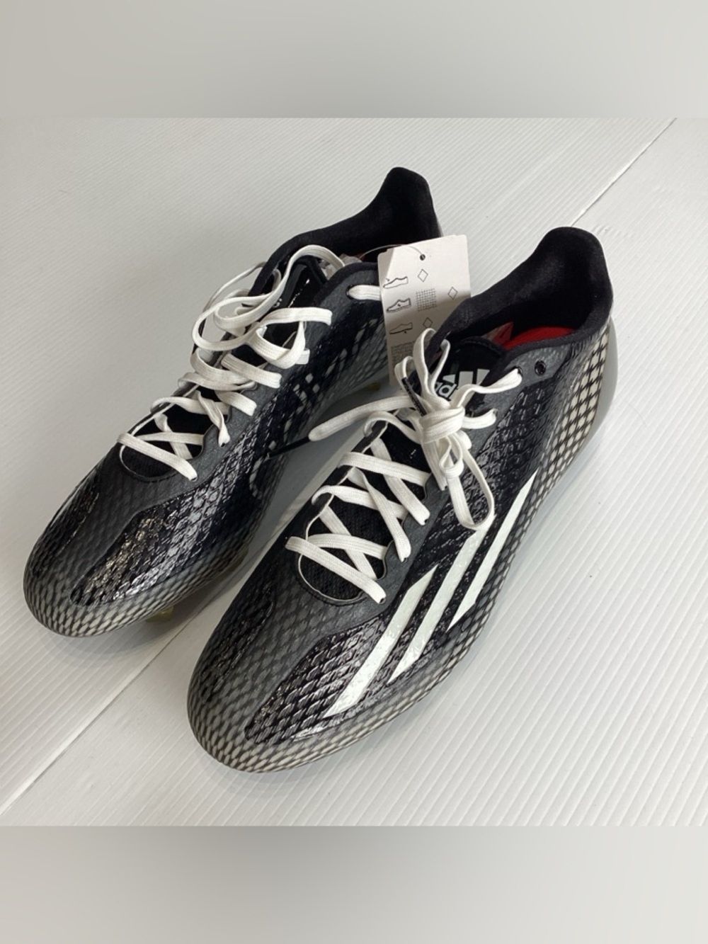 Adidas Mens Football Cleat 14 Black Lacrosse Shoe Adizero 5 Star 3.0 Sports New